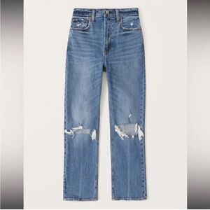 Abercrombie and Fitch Ankle Straight Ultra High Rise Jeans size 24 00